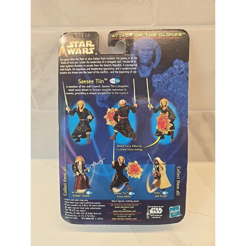 Star Wars Attack of the Clones Saesee Tiin‎ Jedi Master 3.75
